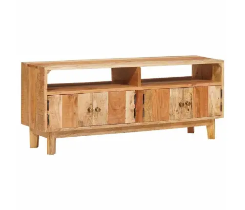 Ladustamiskapid Uksega Pruun 110 X 30 X 45 Cm Tugev Mango Puu