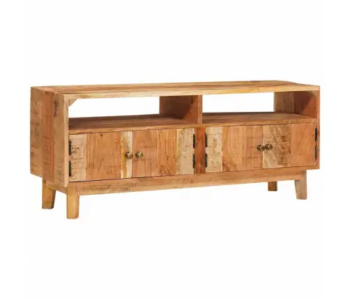 Ladustamiskapid Uksega Pruun 110 X 30 X 45 Cm Tugev Mango Puu