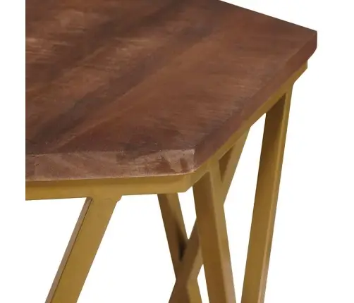 Kafijas Galdiņi Brūna 55 X 55 X 50 Cm Cieta Mango Koksne Vidaxl