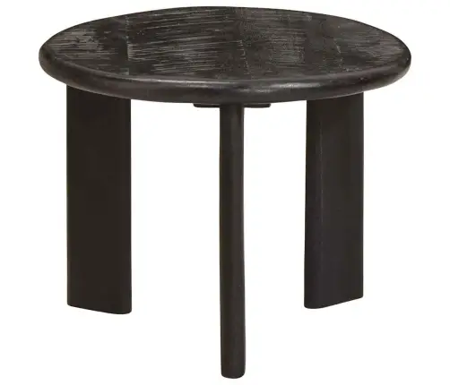 Viens Zem Otra Novietojami Galdi 3 Pcs Balts Cieta Mango Koksne Vidaxl