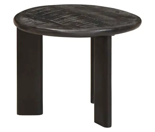 Viens Zem Otra Novietojami Galdi 3 Pcs Balts Cieta Mango Koksne Vidaxl