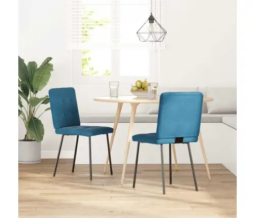 Söögitoolid 2 Tk, Sinine, Samet