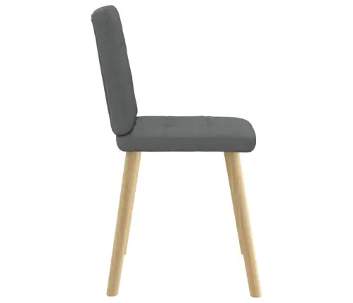 Valgomojo Kėdės, 2Vnt., Tamsiai Pilkos, Audinys