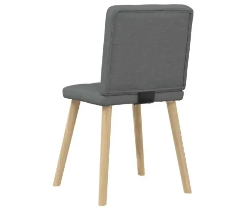 Valgomojo Kėdės, 2Vnt., Tamsiai Pilkos, Audinys