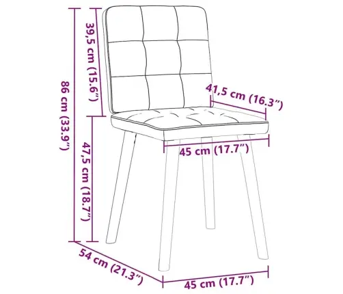 Söögitoolid 2 Tk, Must, Kangas