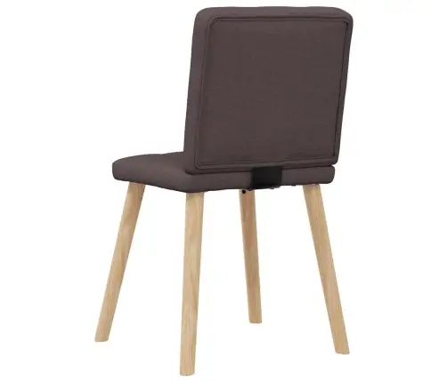 Valgomojo Kėdės, 2Vnt., Tamsiai Rudos Spalvos, Audinys Valgomojo Kėdės, 2Vnt., Tamsiai Rudos Spalvos, Audinys