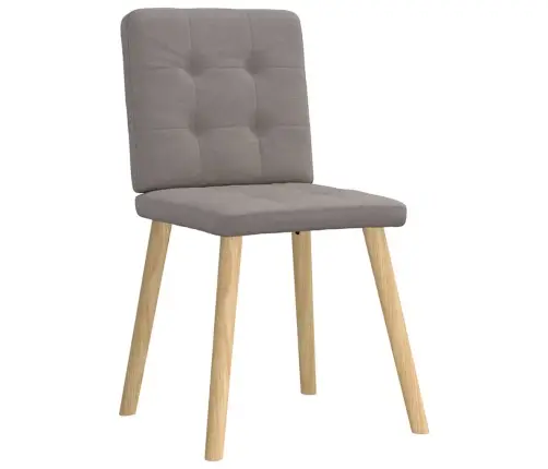 Virtuves Krēsli, 2 Gab., Pelēkbrūns Audums Vidaxl