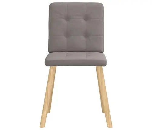 Virtuves Krēsli, 2 Gab., Pelēkbrūns Audums Vidaxl