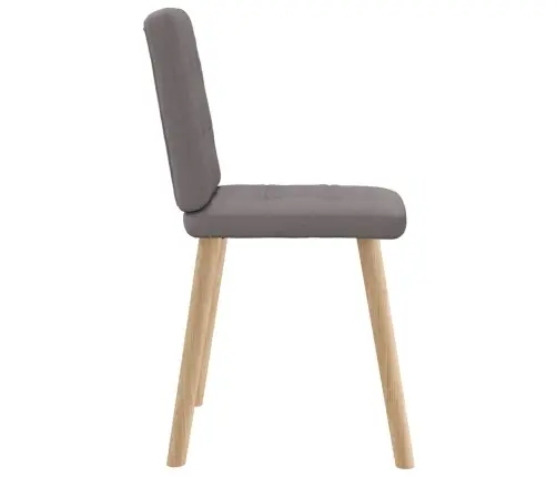 Virtuves Krēsli, 2 Gab., Pelēkbrūns Audums Vidaxl