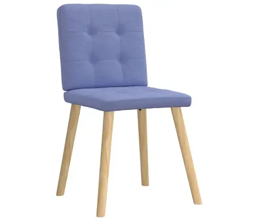 Virtuves Krēsli, 2 Gab., Džinsa Zils Audums Vidaxl