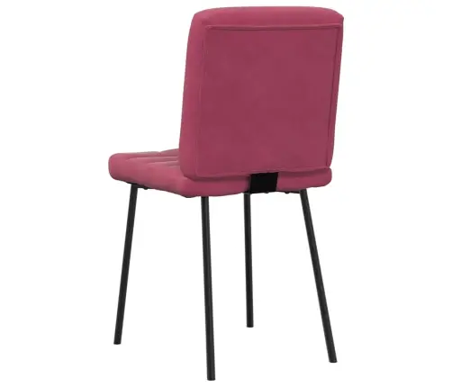 Virtuves Krēsli, 2 Gab., Vīnsarkans Samts Vidaxl