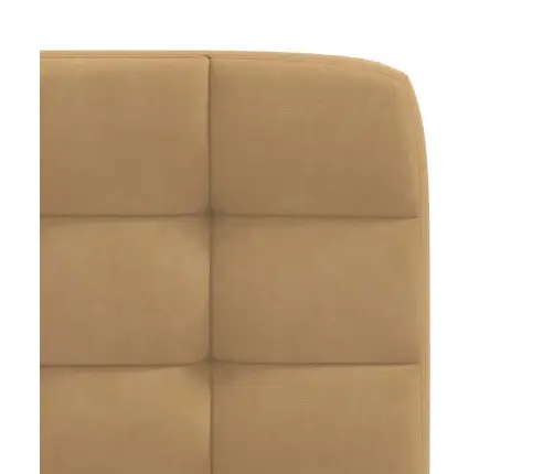 Valgomojo Kėdės, 2Vnt., Rudos Spalvos, Aksomas