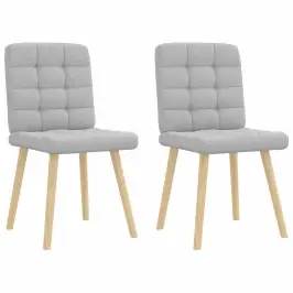 Virtuves Krēsli, 2 Gab., Mākonis Pelēks Audums Vidaxl