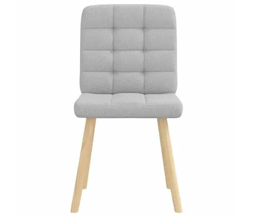 Virtuves Krēsli, 2 Gab., Mākonis Pelēks Audums Vidaxl