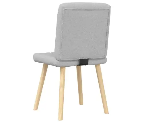 Virtuves Krēsli, 2 Gab., Mākonis Pelēks Audums Vidaxl
