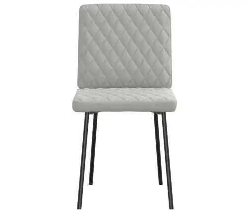 Virtuves Krēsli, 2 Gab., Gaiši Pelēks Samts Vidaxl