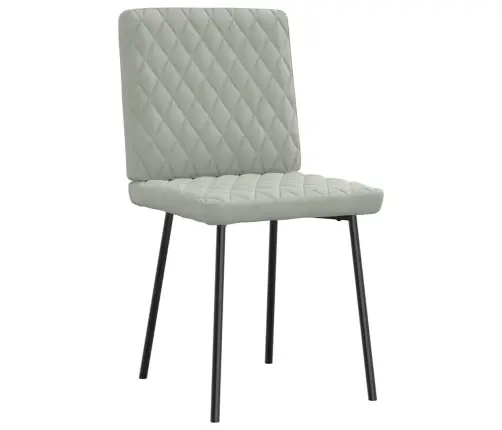 Virtuves Krēsli, 2 Gab., Gaiši Pelēks Samts Vidaxl