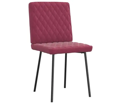 Söögitoolid 2 Tk, Veinipunane, Samet