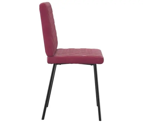 Söögitoolid 2 Tk, Veinipunane, Samet