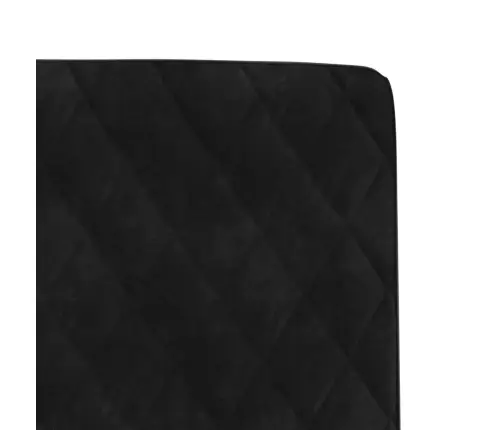 Virtuves Krēsli, 2 Gab., Melns Samts Vidaxl