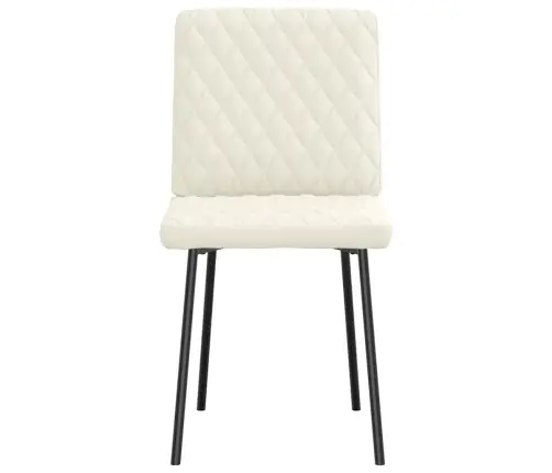 Virtuves Krēsli, 2 Gab., Krēmkrāsas Samts Vidaxl Virtuves Krēsli, 2 Gab., Krēmkrāsas Samts Vidaxl