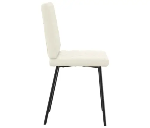 Virtuves Krēsli, 2 Gab., Krēmkrāsas Samts Vidaxl Virtuves Krēsli, 2 Gab., Krēmkrāsas Samts Vidaxl