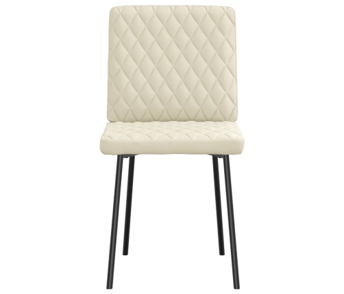 Söögitoolid 2 Tk, Kreemjasvalge, Kunstnahk