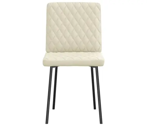 Virtuves Krēsli, 2 Gab., Krēmkrāsas Mākslīgā Āda Vidaxl