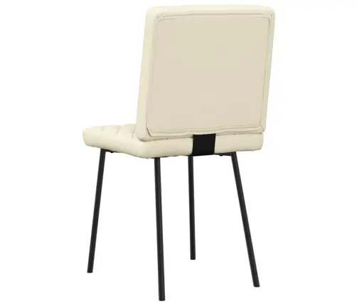 Virtuves Krēsli, 2 Gab., Krēmkrāsas Mākslīgā Āda Vidaxl