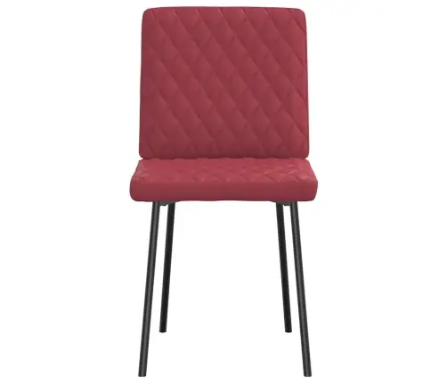 Virtuves Krēsli, 2 Gab., Vīnsarkana Mākslīgā Āda Vidaxl