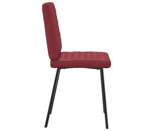 Virtuves Krēsli, 2 Gab., Vīnsarkana Mākslīgā Āda Vidaxl