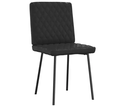 Virtuves Krēsli, 2 Gab., Melna Mākslīgā Āda Vidaxl