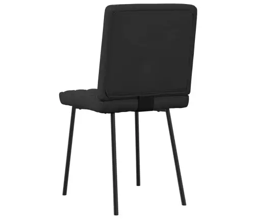 Virtuves Krēsli, 2 Gab., Melna Mākslīgā Āda Vidaxl