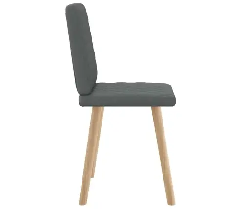 Valgomojo Kėdės, 2Vnt., Tamsiai Pilkos, Audinys