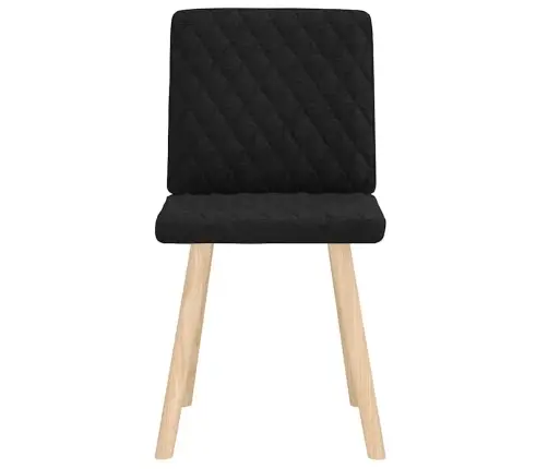 Virtuves Krēsli, 2 Gab., Melns Audums Vidaxl Virtuves Krēsli, 2 Gab., Melns Audums Vidaxl