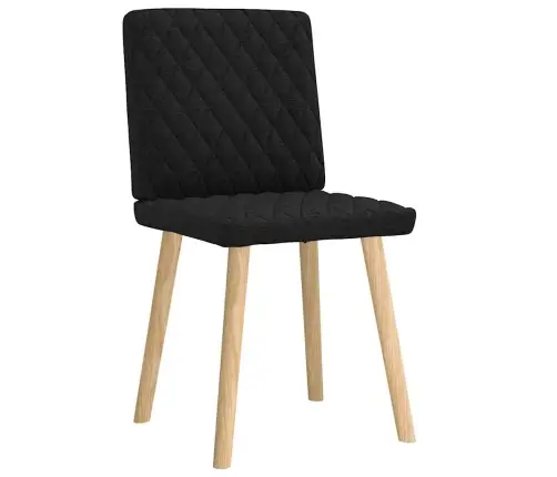 Virtuves Krēsli, 2 Gab., Melns Audums Vidaxl Virtuves Krēsli, 2 Gab., Melns Audums Vidaxl