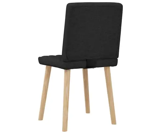 Virtuves Krēsli, 2 Gab., Melns Audums Vidaxl Virtuves Krēsli, 2 Gab., Melns Audums Vidaxl