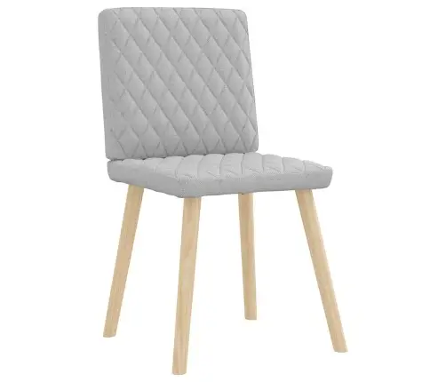 Virtuves Krēsli, 2 Gab., Mākonis Pelēks Audums Vidaxl