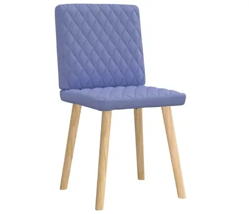 Virtuves Krēsli, 2 Gab., Džinsa Zils Audums Vidaxl