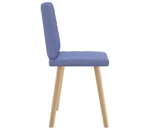 Virtuves Krēsli, 2 Gab., Džinsa Zils Audums Vidaxl