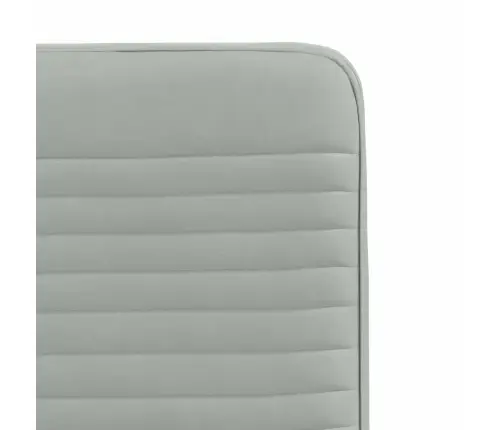 Valgomojo Kėdės, 2Vnt., Šviesiai Pilkos Spalvos, Aksomas