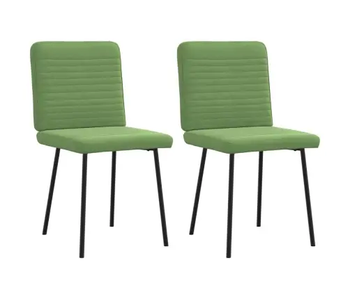 Virtuves Krēsli, 2 Gab., Gaiši Zaļš Samts Vidaxl