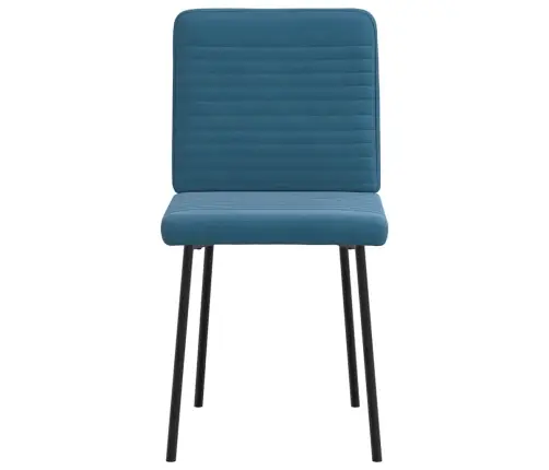Virtuves Krēsli, 2 Gab., Zils Samts Vidaxl