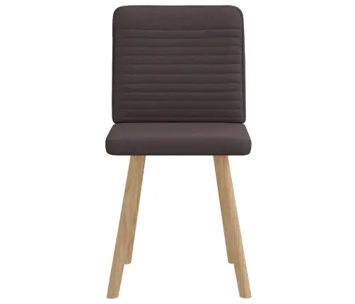 Virtuves Krēsli, 2 Gab., Tumši Brūns Audums Vidaxl