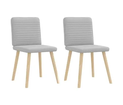 Virtuves Krēsli, 2 Gab., Mākonis Pelēks Audums Vidaxl