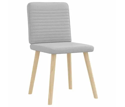 Virtuves Krēsli, 2 Gab., Mākonis Pelēks Audums Vidaxl