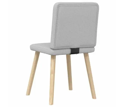 Virtuves Krēsli, 2 Gab., Mākonis Pelēks Audums Vidaxl