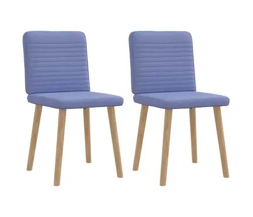 Virtuves Krēsli, 2 Gab., Džinsa Zils Audums Vidaxl