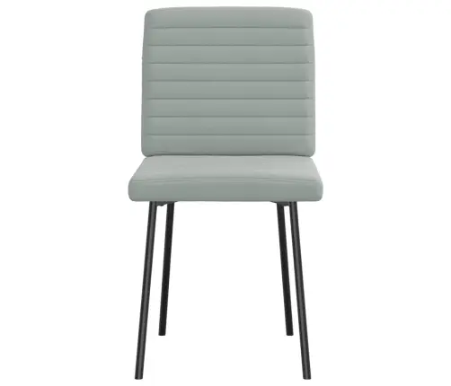 Virtuves Krēsli, 2 Gab., Gaiši Pelēks Samts Vidaxl