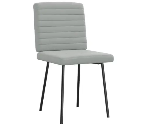 Virtuves Krēsli, 2 Gab., Gaiši Pelēks Samts Vidaxl